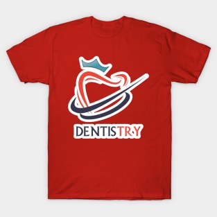 Tooth with crown illustration logo template design for dental or dentist. T-Shirt